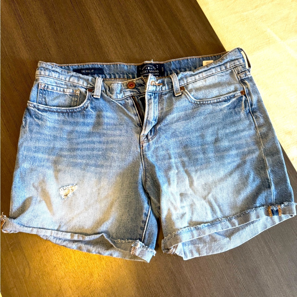 Lucky Brand Rollup Jean Shorts Size 8/29